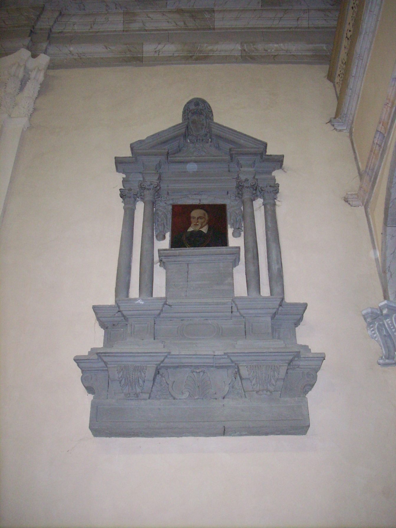 Girolamo Fabrizio's memorial, Chiesa di San Francesco, Acquapendente - 2.JPG